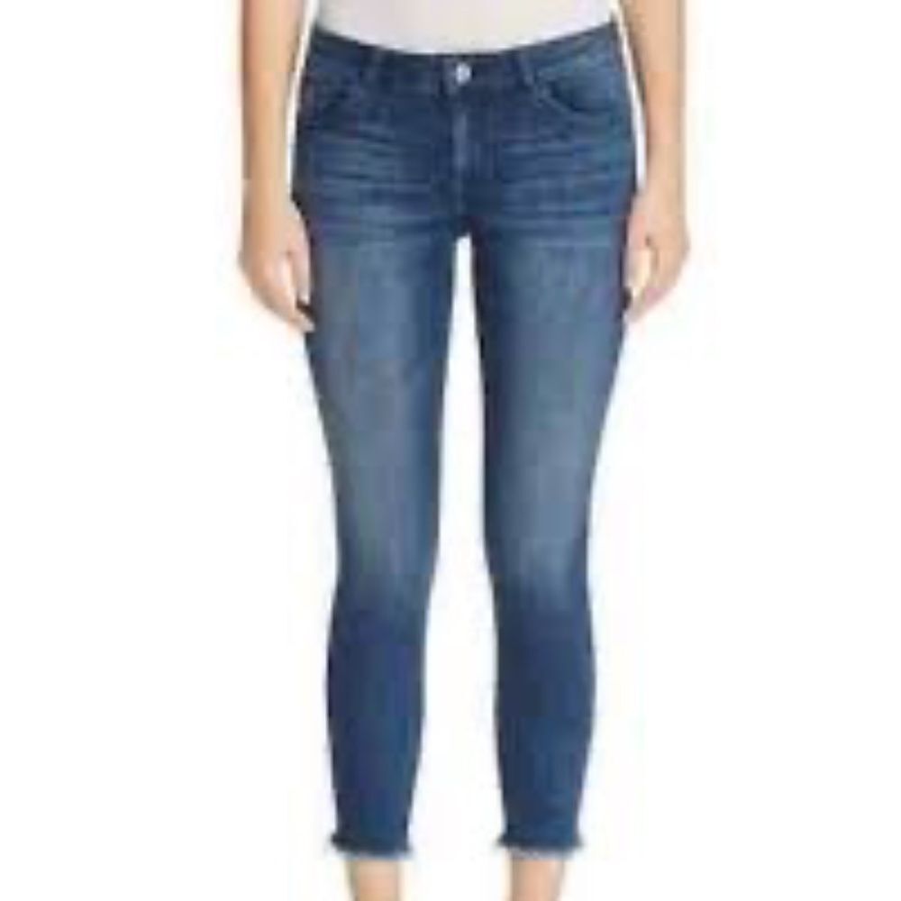 DL 1961 Florence Instasculpt Raw Hem Mid Rise Skinny Jeans Sz 29‎